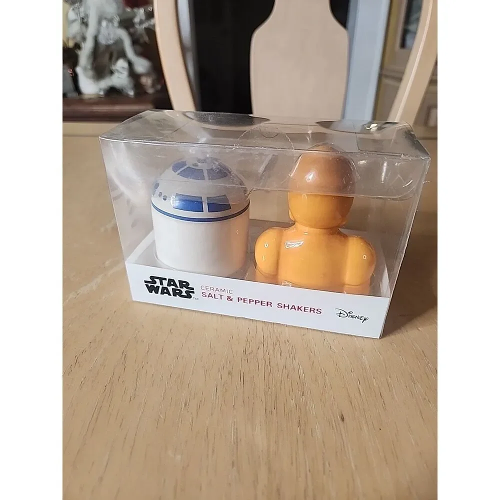 Disney Star Wars Ceramic Salt & Pepper Shakers R2-D2 & C-3PO Droids Gift Set